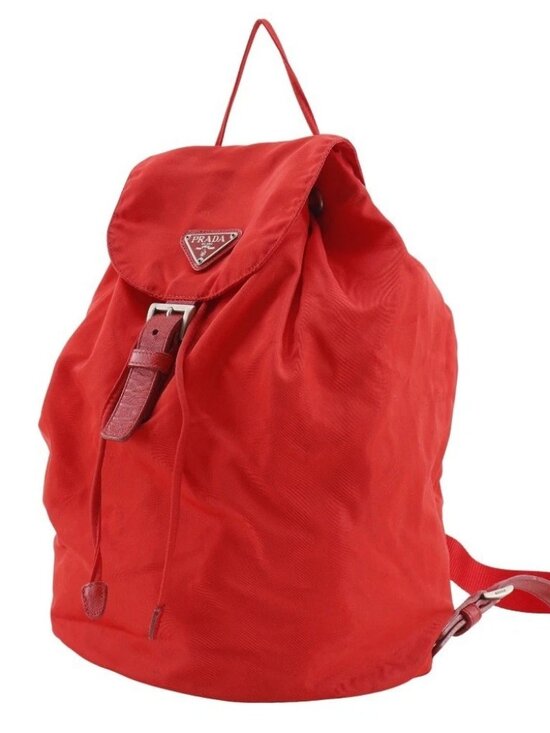 PRADA Backpack Daypack Red Nylon Women main image 11